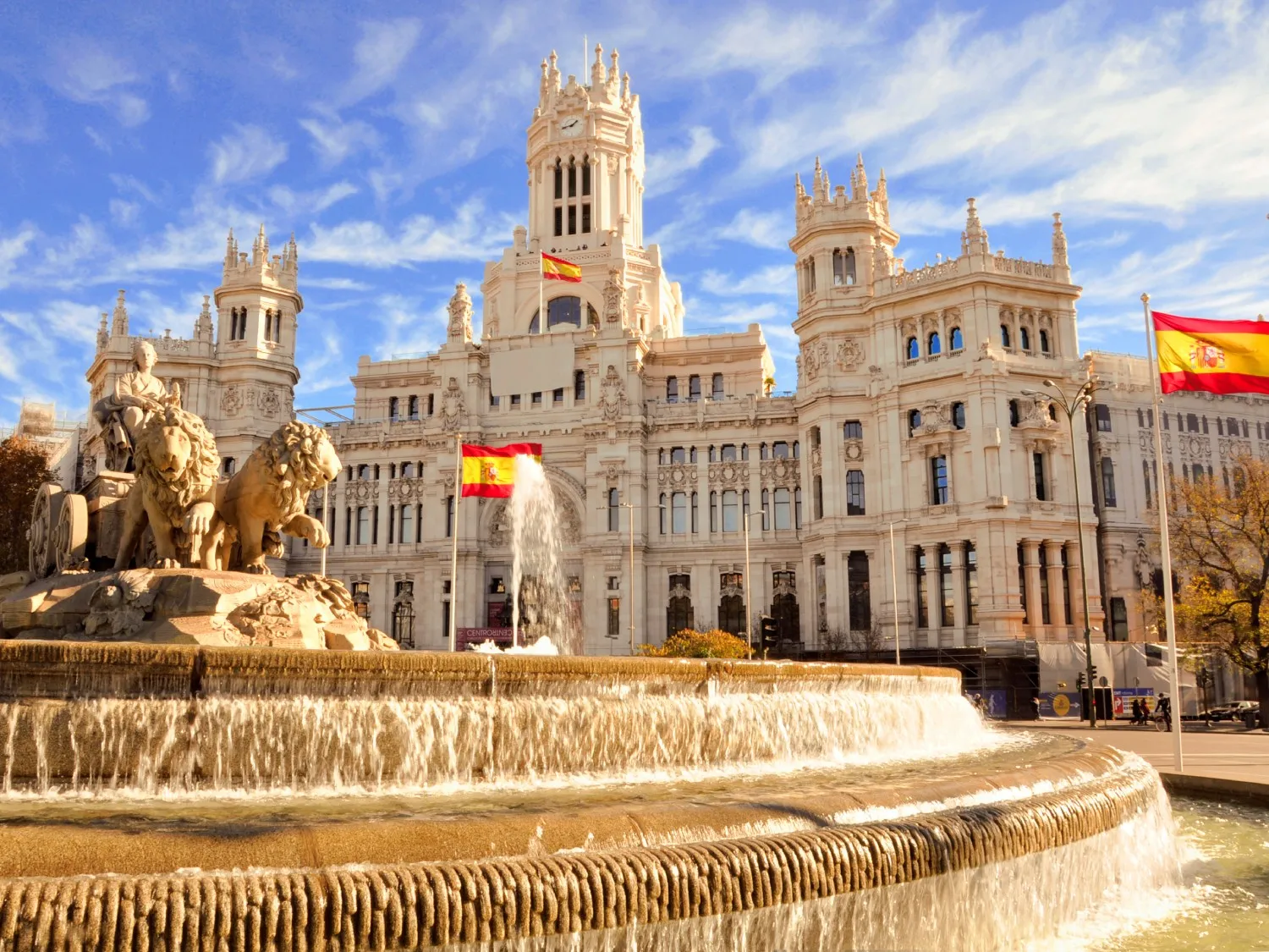 Cibeles fountain in Madrid, Spain