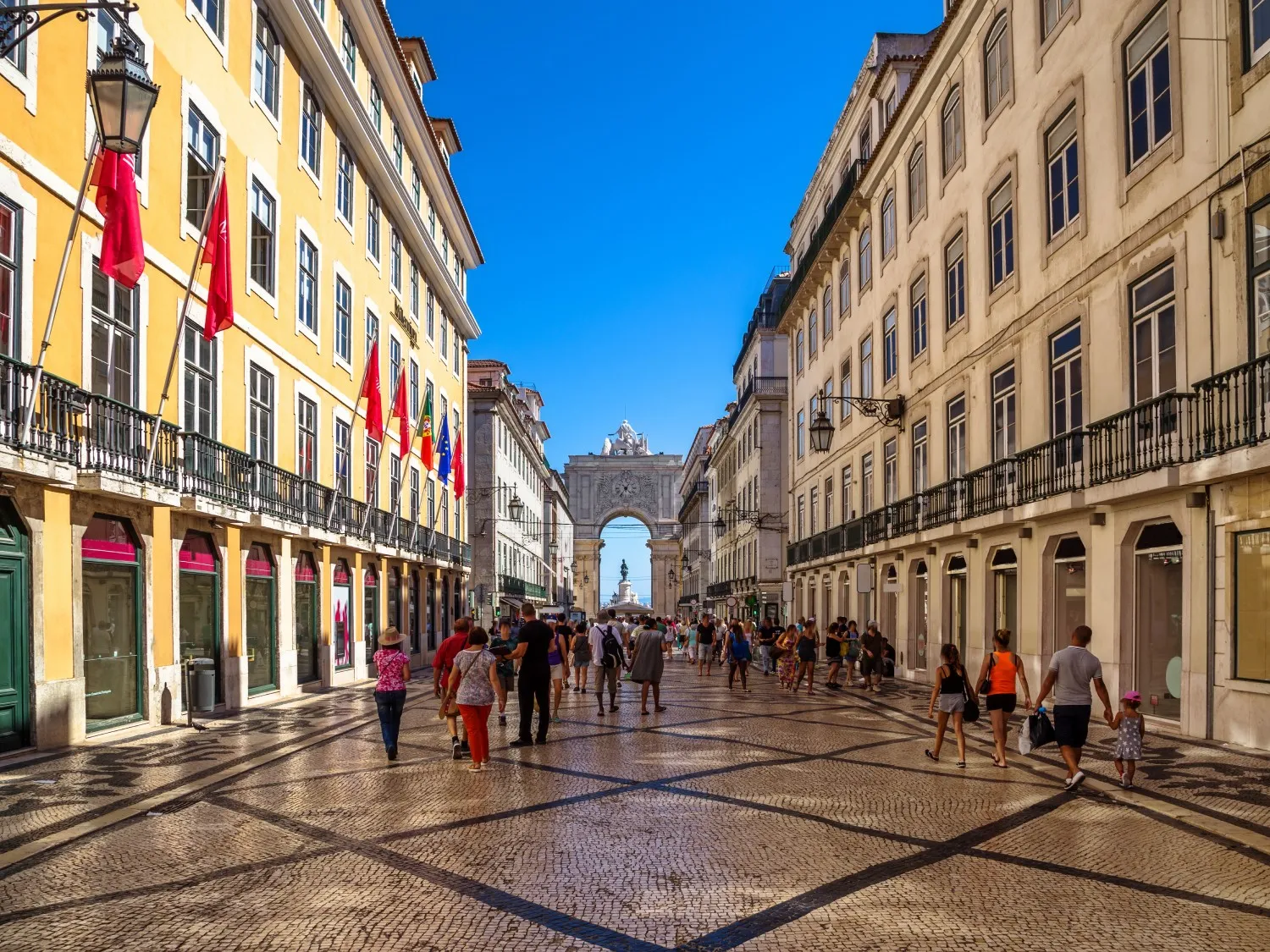 Streets in  Lisbon, Portugal