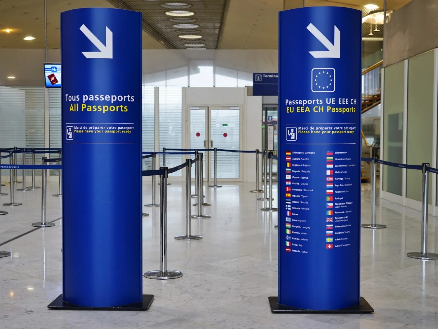 airport signs eu