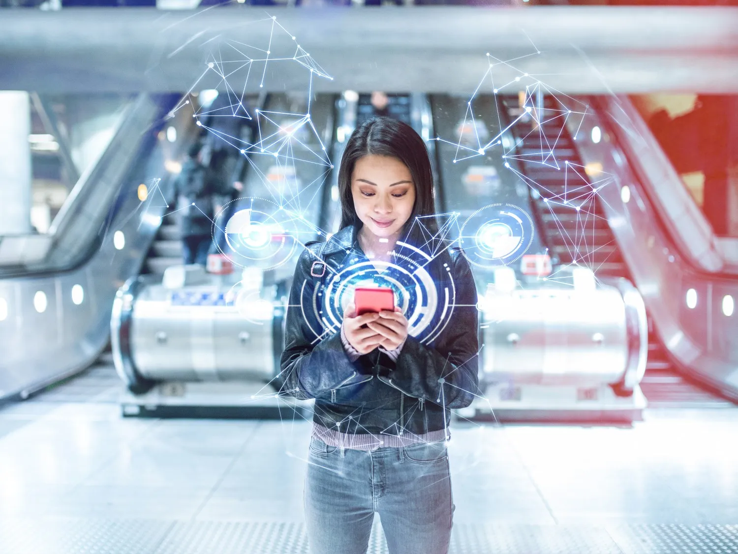Smartphone communication digital concept