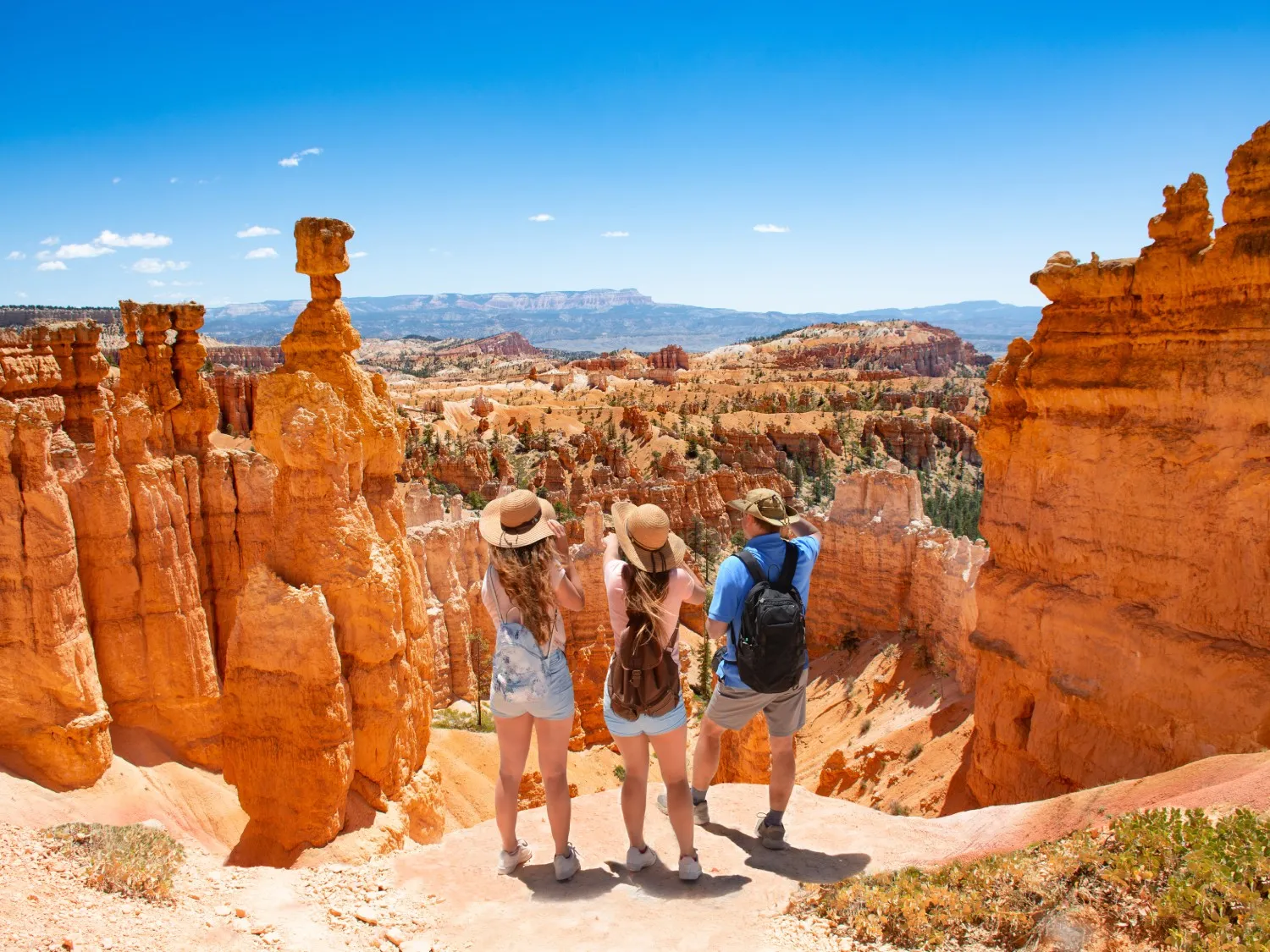 Tourists at Bryce Canyon National Park, Utah, USA