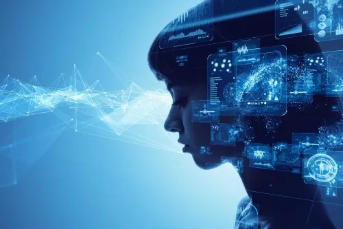 woman and technology