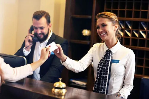 Hotel reception staff