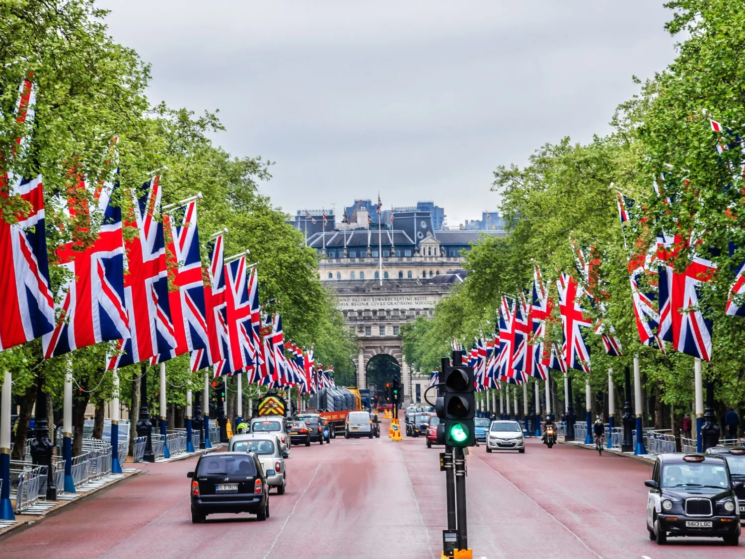London - The Mall and Flags